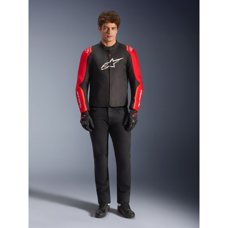 Alpinestars T-SPS 2 vedenpitävä moottoripyörätakki punainen-musta-valkoinen