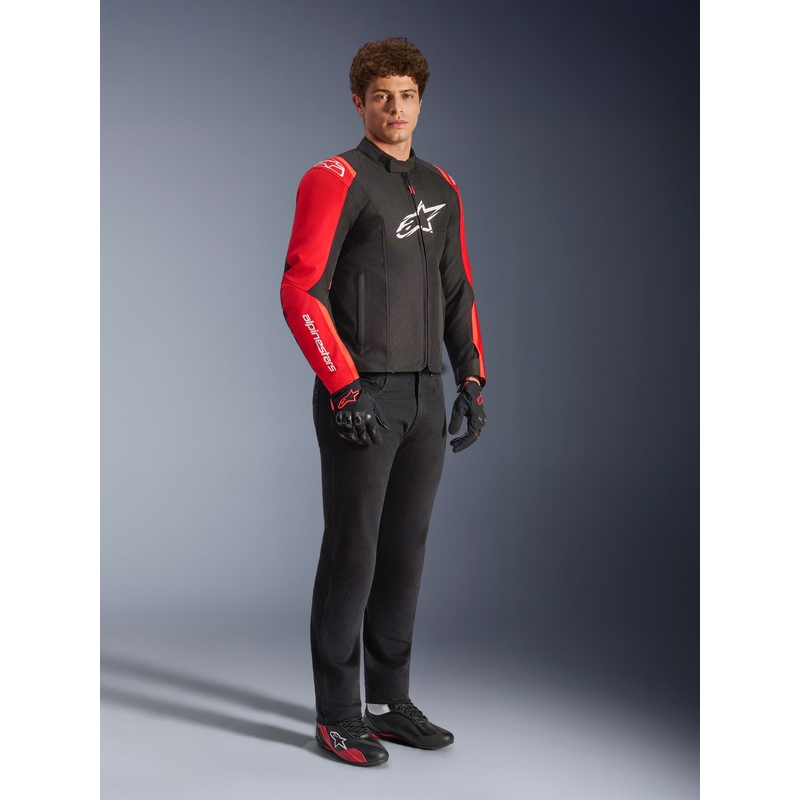 Alpinestars T-SPS 2 vedenpitävä moottoripyörätakki punainen-musta-valkoinen