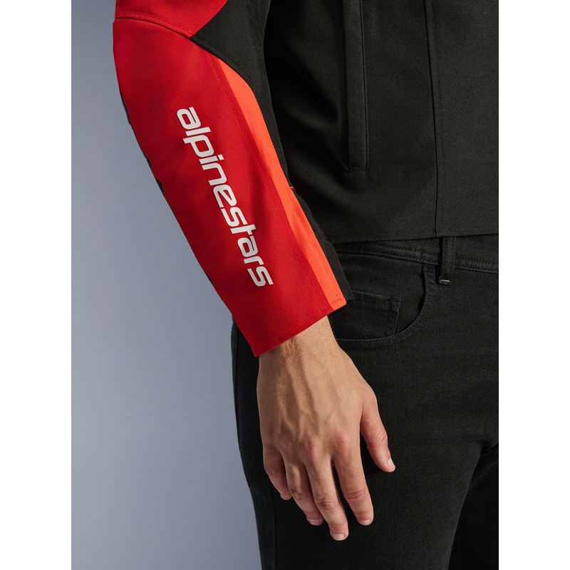 Alpinestars T-SPS 2 vedenpitävä moottoripyörätakki punainen-musta-valkoinen