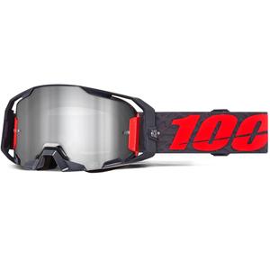 100% ARmatic Toro -motocrosslasit hopeanvärisellä pleksilasilla
