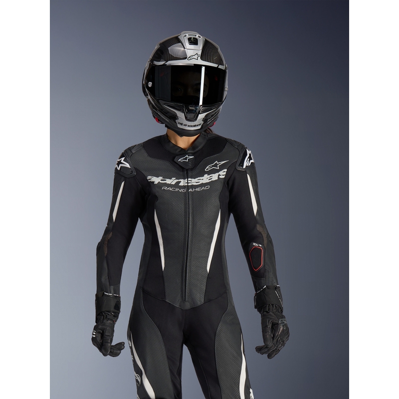 Alpinestars Stella GP-R7 Naisten Nahkapuku Moottoripyöräilyyn Musta