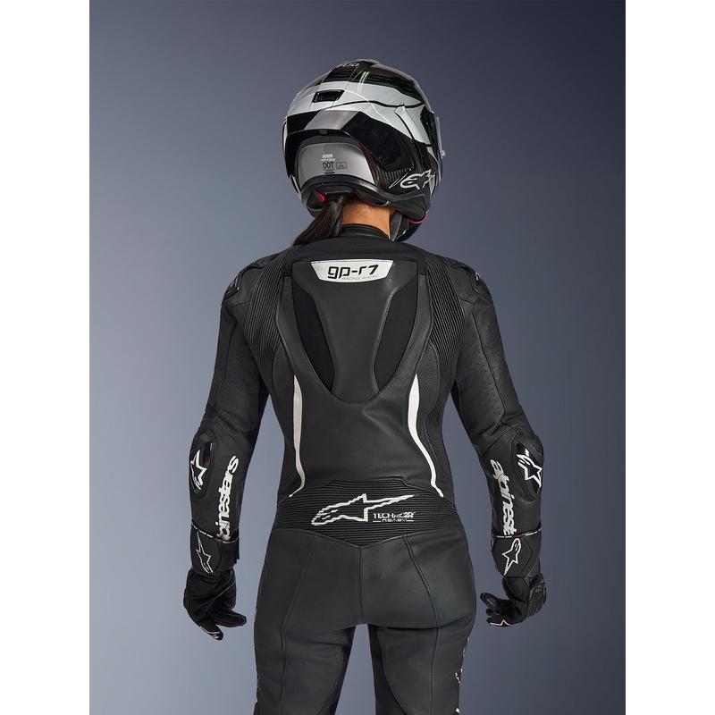 Alpinestars Stella GP-R7 Naisten Nahkapuku Moottoripyöräilyyn Musta