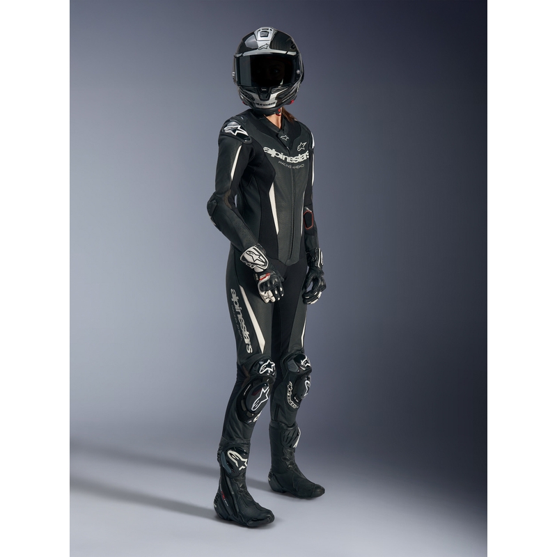 Alpinestars Stella GP-R7 Naisten Nahkapuku Moottoripyöräilyyn Musta