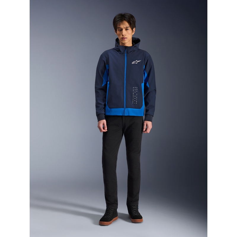 Alpinestars Radium Tech Huppari moottoripyörä collegepaita tummansininen-sininen