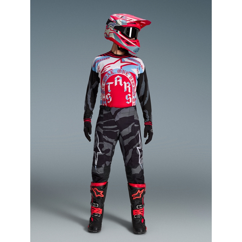 Alpinestars Techstar Limited Edition Beast Coast motocrossipaita harmaa-musta-oranssi