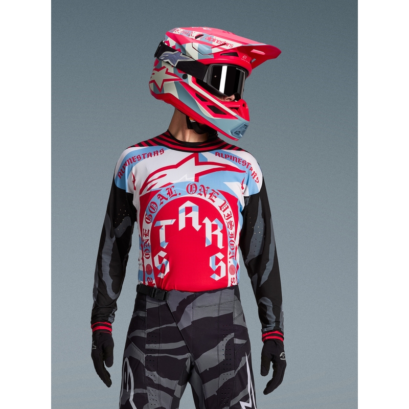 Alpinestars Techstar Limited Edition Beast Coast motocrossipaita harmaa-musta-oranssi