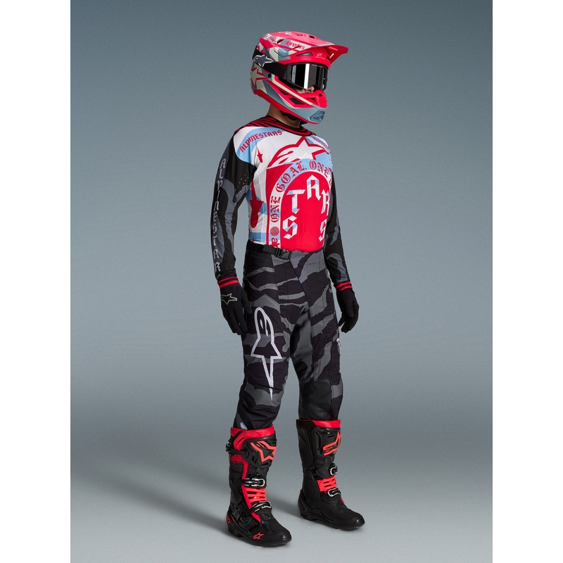 Alpinestars Techstar Limited Edition Beast Coast motocrossipaita harmaa-musta-oranssi