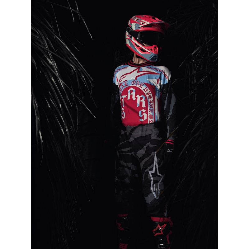 Alpinestars Techstar Limited Edition Beast Coast motocrossipaita harmaa-musta-oranssi