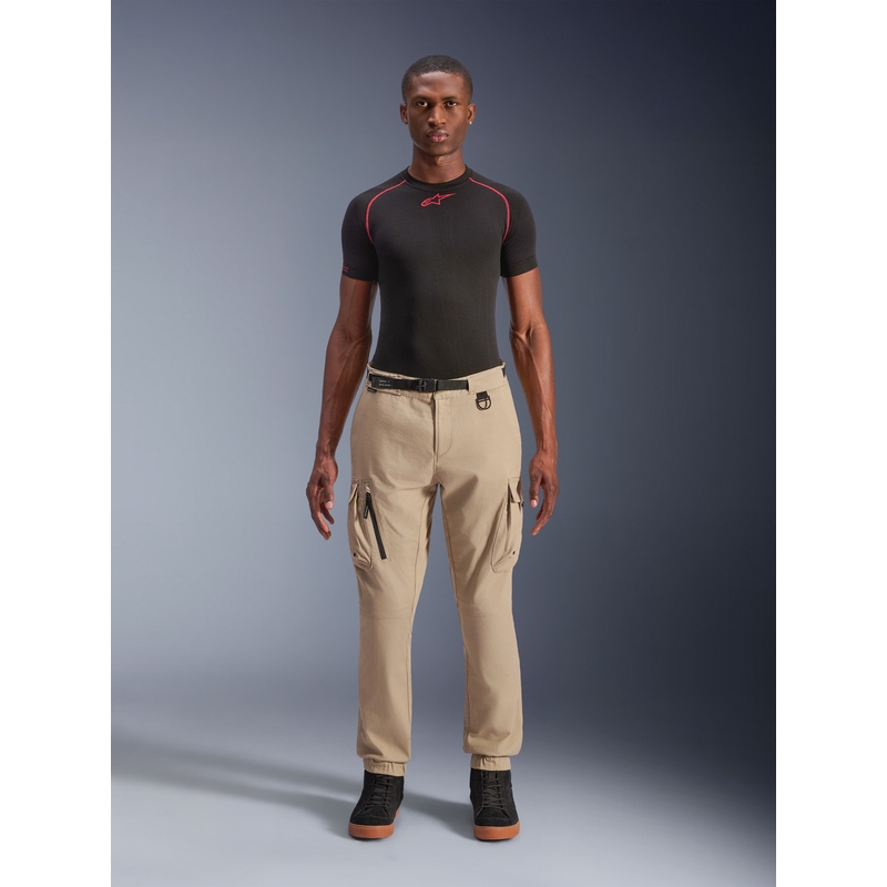 Alpinestars Flex-AST Cargo -moottoripyörähousut vaaleanbeigeinä