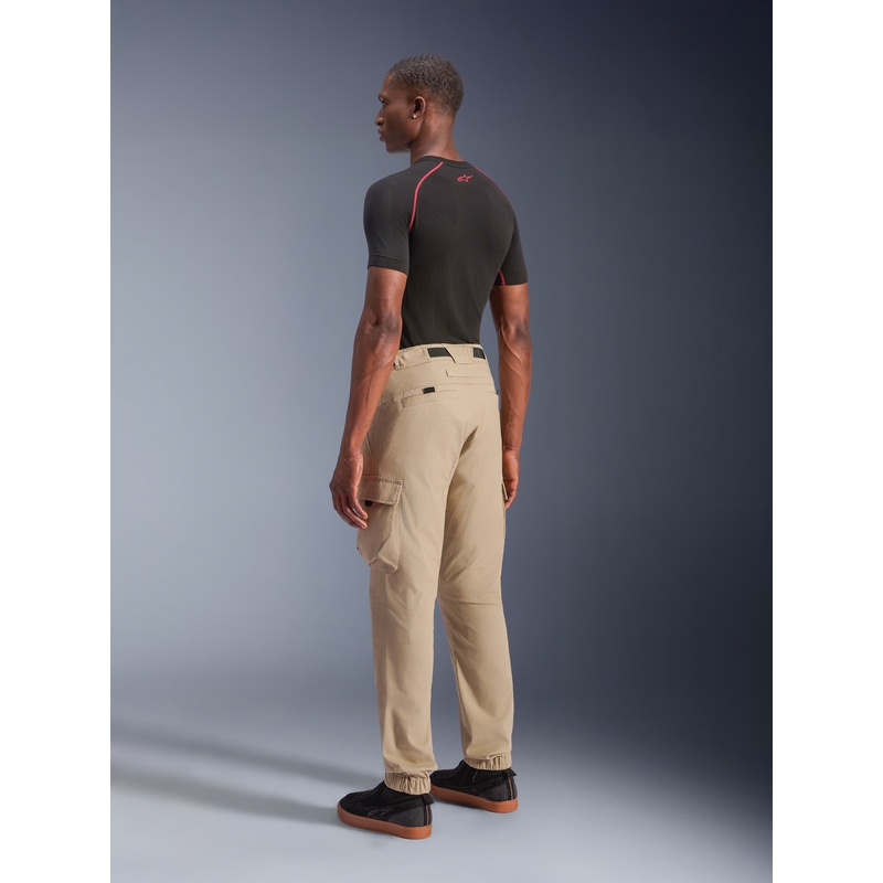 Alpinestars Flex-AST Cargo -moottoripyörähousut vaaleanbeigeinä