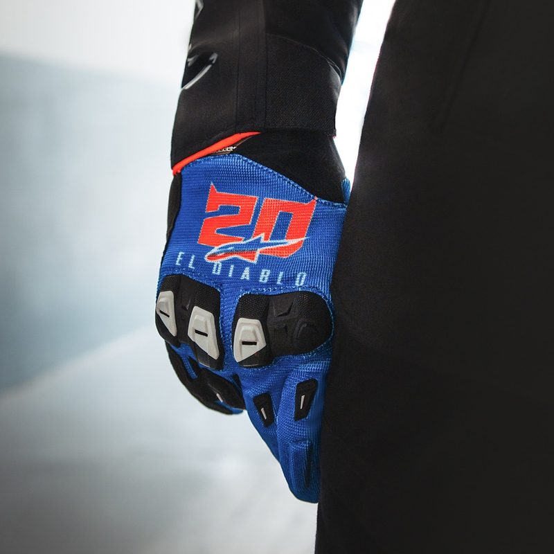 Alpinestars SP X 1 FQ20 moottoripyöräkäsineet, kokoelma, sini-musta-fluo-punainen