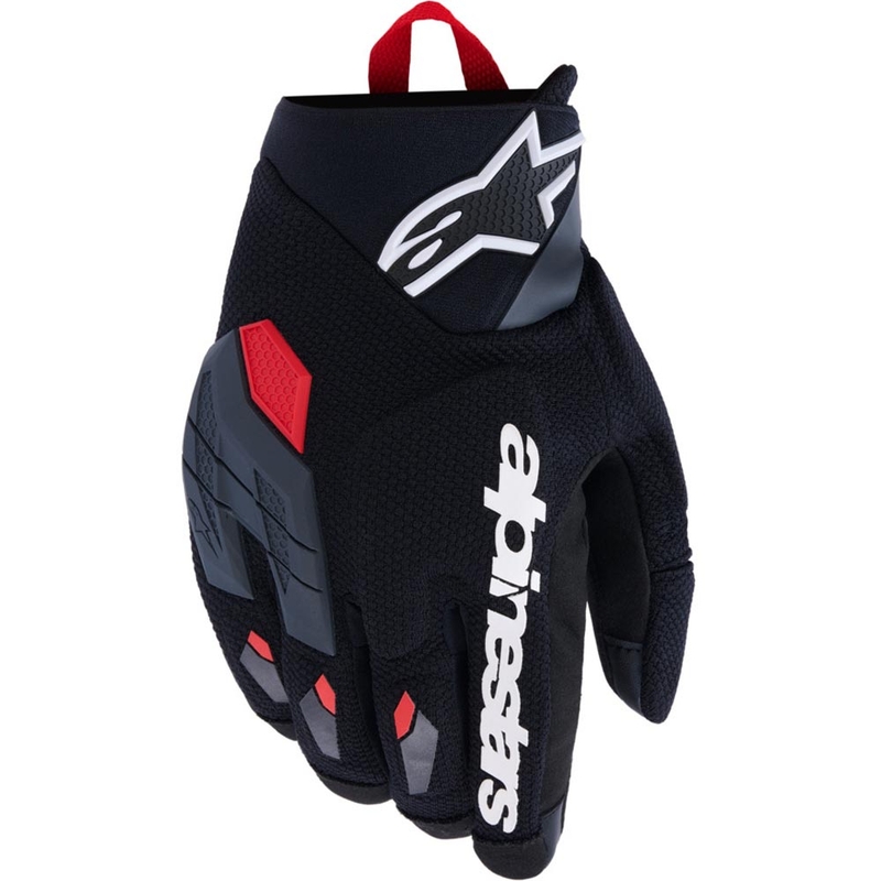 Alpinestars Durack moottoripyörähanskat tummanharmaa-punainen