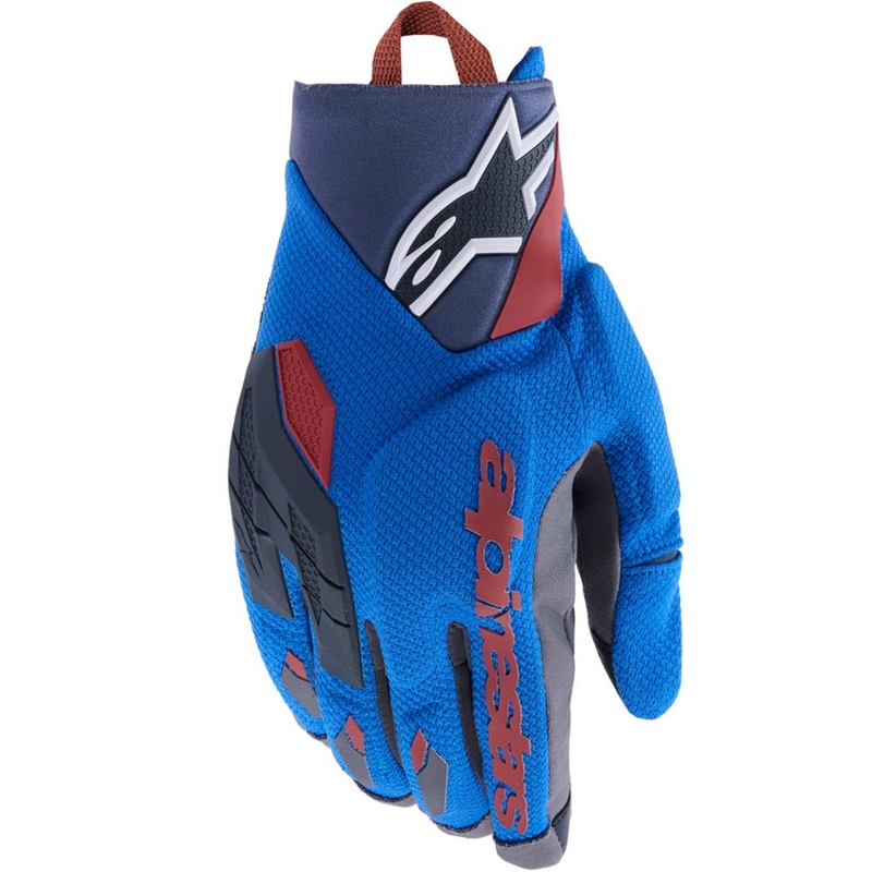 Alpinestars Durack moottoripyörähanskat sini-tummanharmaa-oranssi