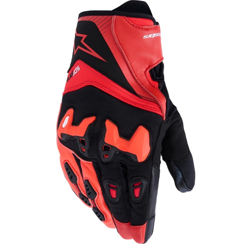 Alpinestars SP-R PRO moottoripyöräkäsineet punainen-fluo punainen-musta