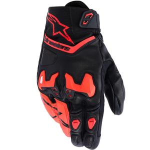 Alpinestars SP-R TECH moottoripyöräkäsineet musta-fluo punainen