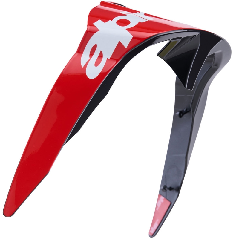 Aerodynaaminen spoileri Alpinestars Supertech R10 Arius -moottoripyöräkypärään, vakioprofiili, fluo punainen-punainen-valkoinen
