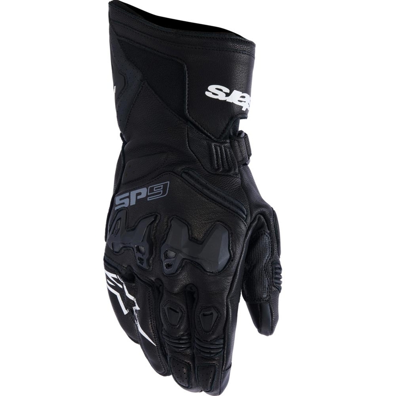 Alpinestars SP-9 moottoripyörähanskat musta-valkoiset