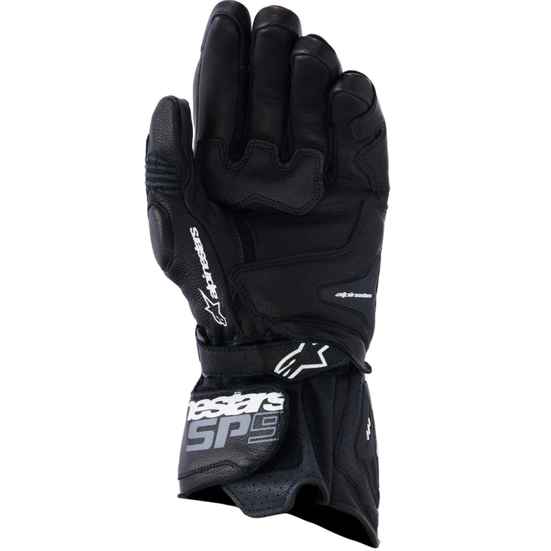 Alpinestars SP-9 moottoripyörähanskat musta-valkoiset
