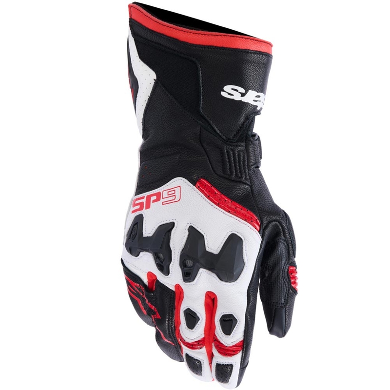 Alpinestars SP-9 moottoripyörähanskat musta-valko-punainen