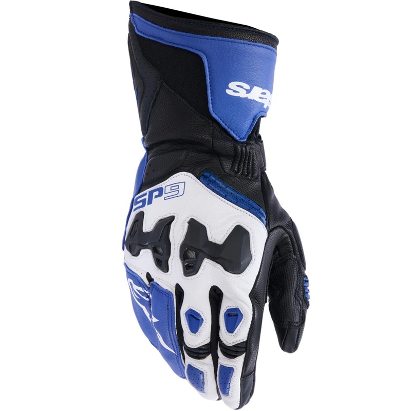 Alpinestars SP-9 moottoripyörähanskat sini-valko-musta