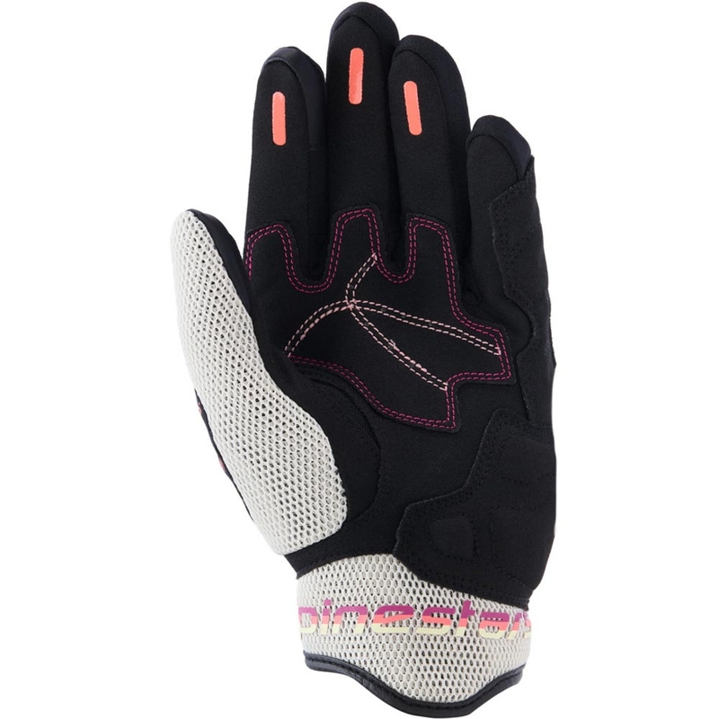 Alpinestars Stella Mogress Airflow naisten moottoripyörähanskat beige-musta-pinkki