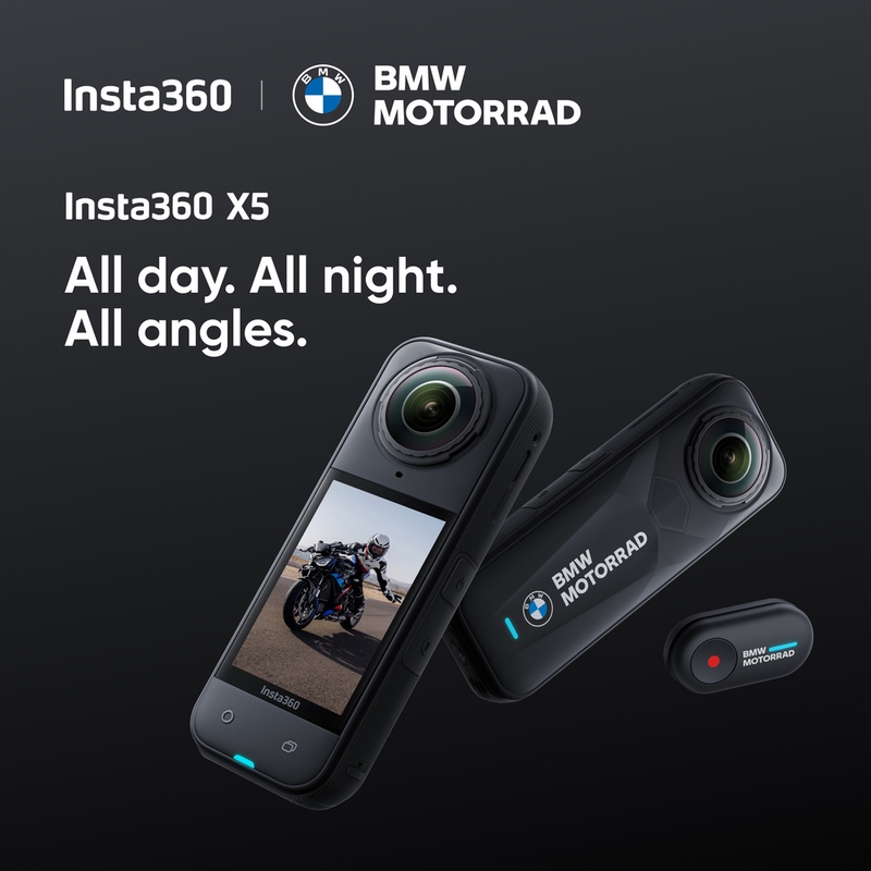Insta360 X5 BMW Motorrad Edition -action-kamera musta