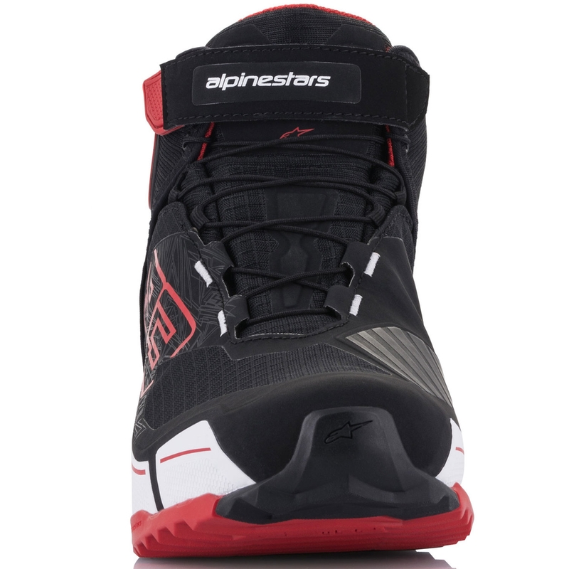Alpinestars CR-X Drystar MM93 moottoripyöräsaappaat, mallisto musta-puna-valkoinen