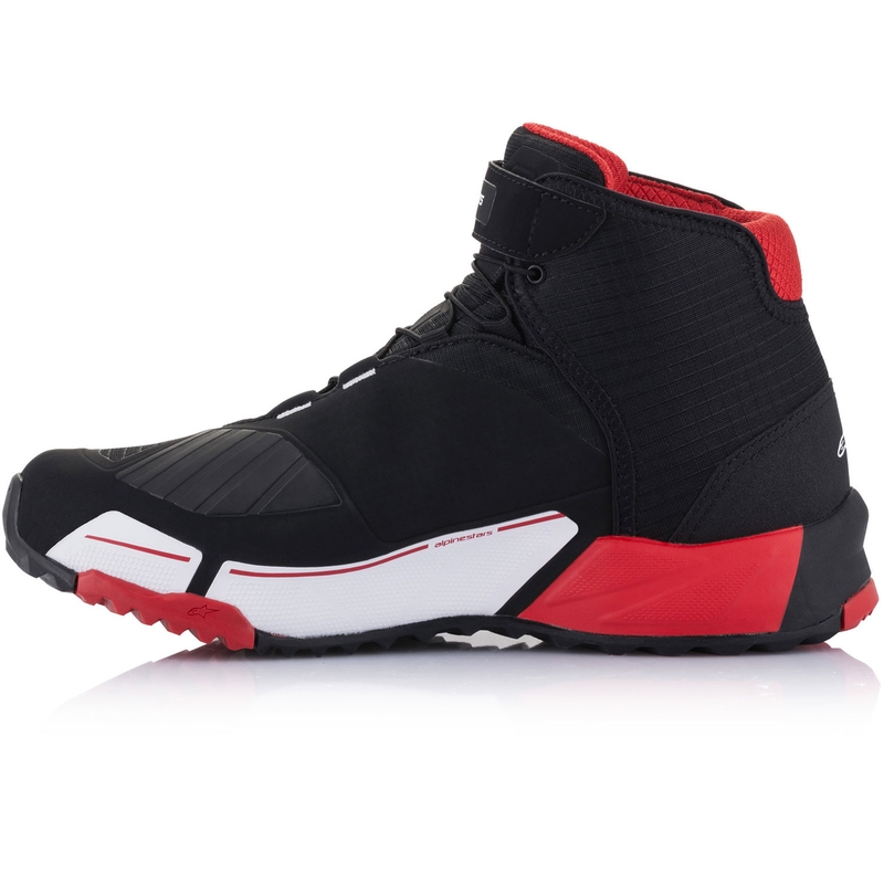 Alpinestars CR-X Drystar MM93 moottoripyöräsaappaat, mallisto musta-puna-valkoinen