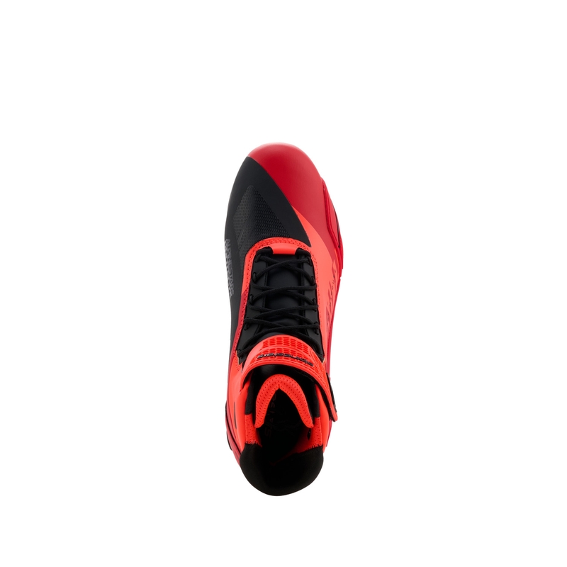 Alpinestars Faster-4 MM93 moottoripyöräsaappaat, fluo-mallisto, puna-puna-musta