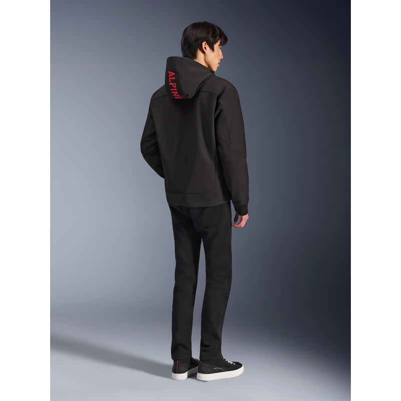 Alpinestars RADIUM TECH HOODIE moottoripyöräpaita musta-punainen