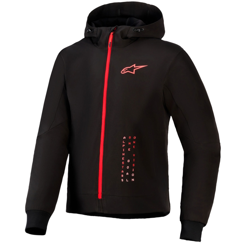Alpinestars RADIUM TECH HOODIE moottoripyöräpaita musta-punainen