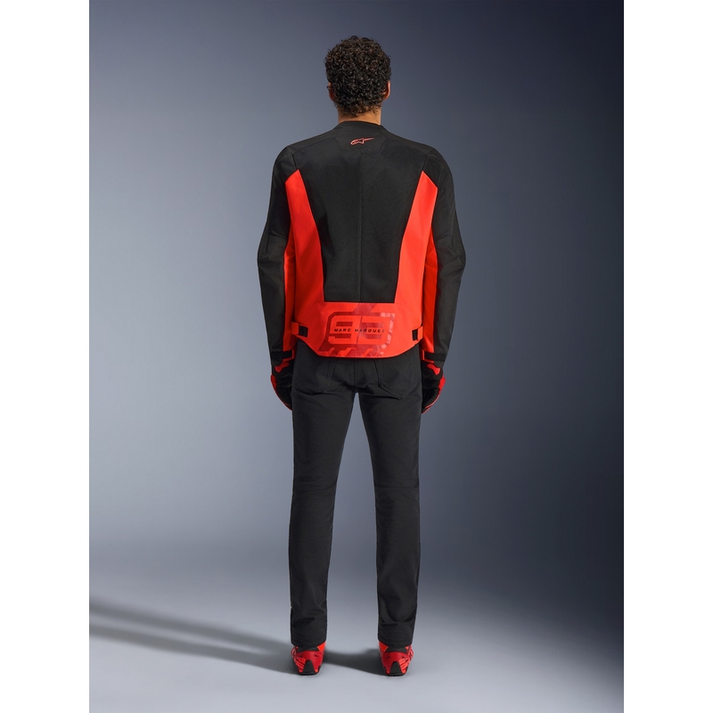 Alpinestars C-1 AIR MM93 moottoripyörätakki, fluo-mallisto, punainen-punainen-musta