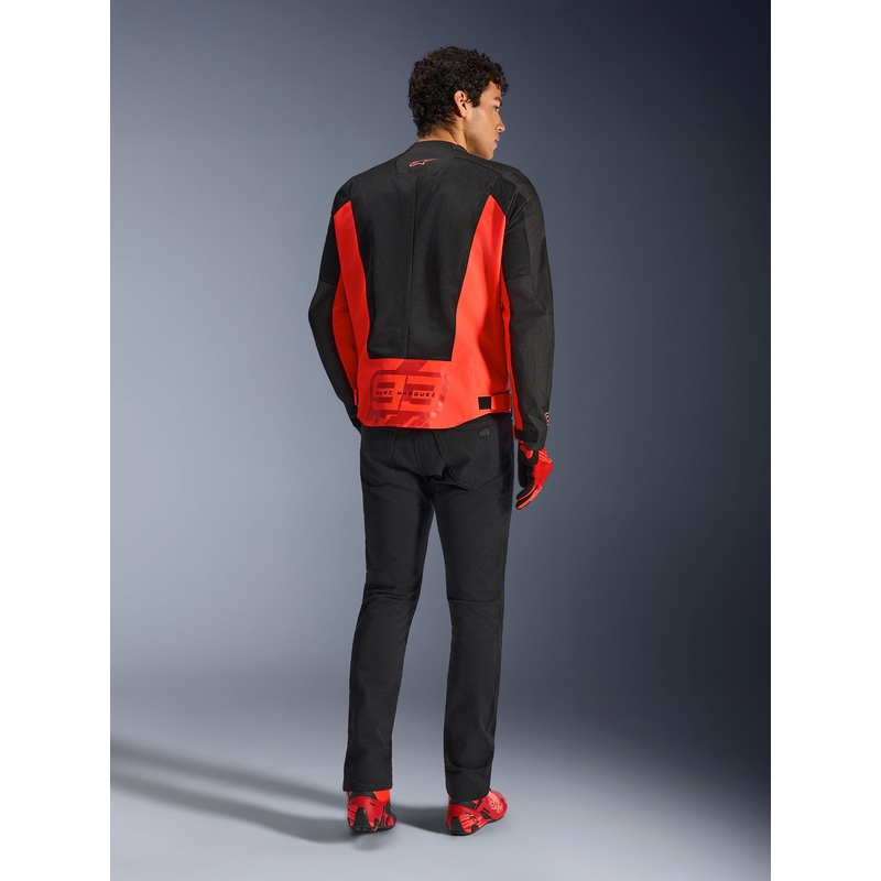 Alpinestars C-1 AIR MM93 moottoripyörätakki, fluo-mallisto, punainen-punainen-musta