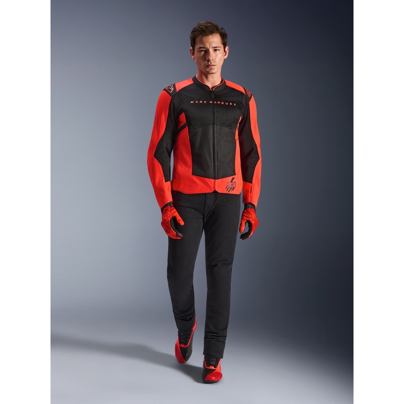 Alpinestars T-SPS Air V2 MM93 moottoripyörätakki, fluo-mallisto, puna-musta