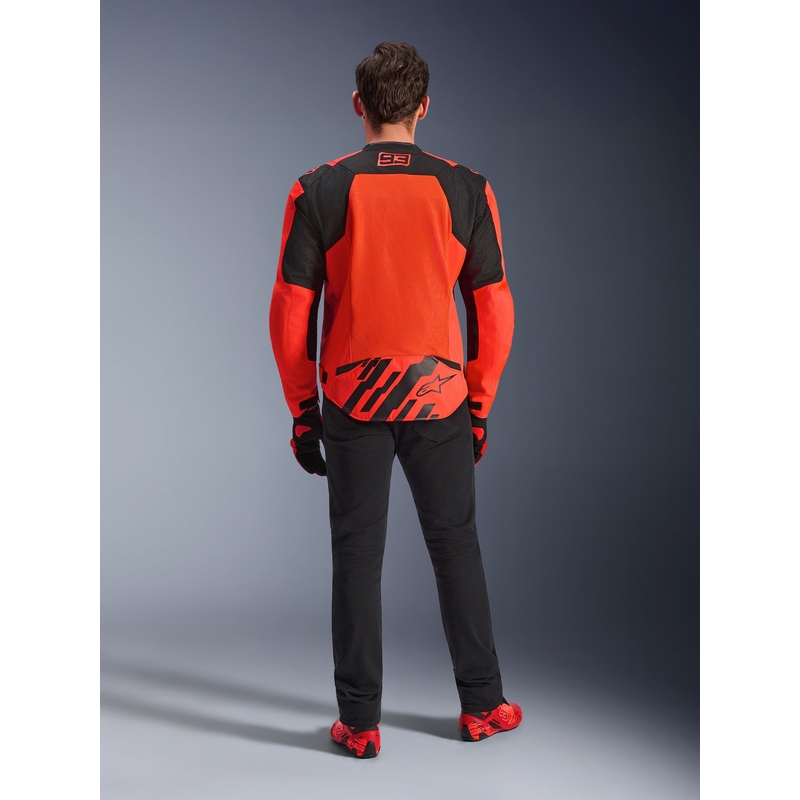 Alpinestars T-SPS Air V2 MM93 moottoripyörätakki, fluo-mallisto, puna-musta