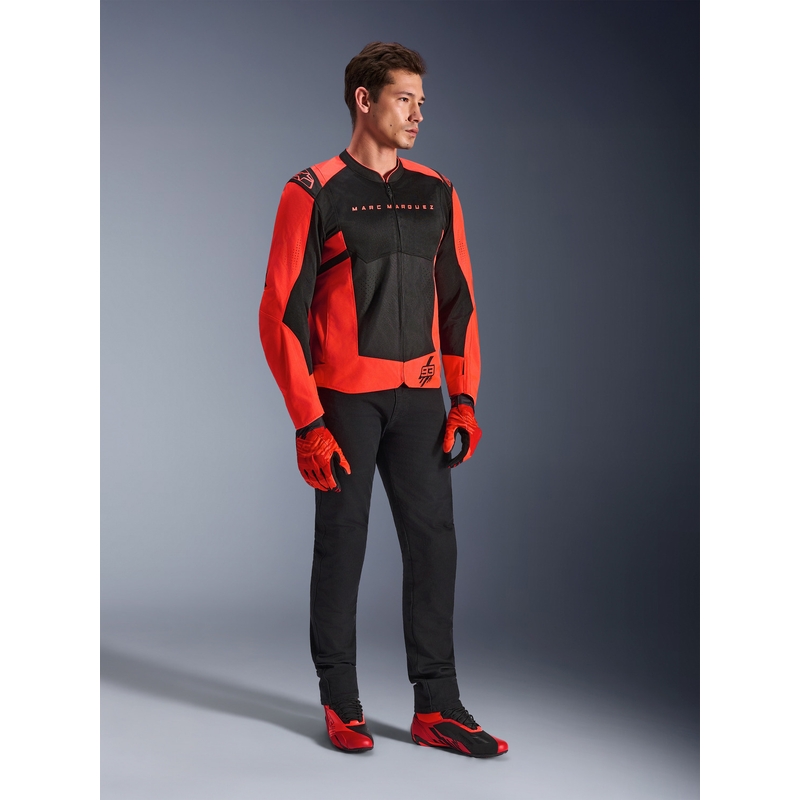 Alpinestars T-SPS Air V2 MM93 moottoripyörätakki, fluo-mallisto, puna-musta