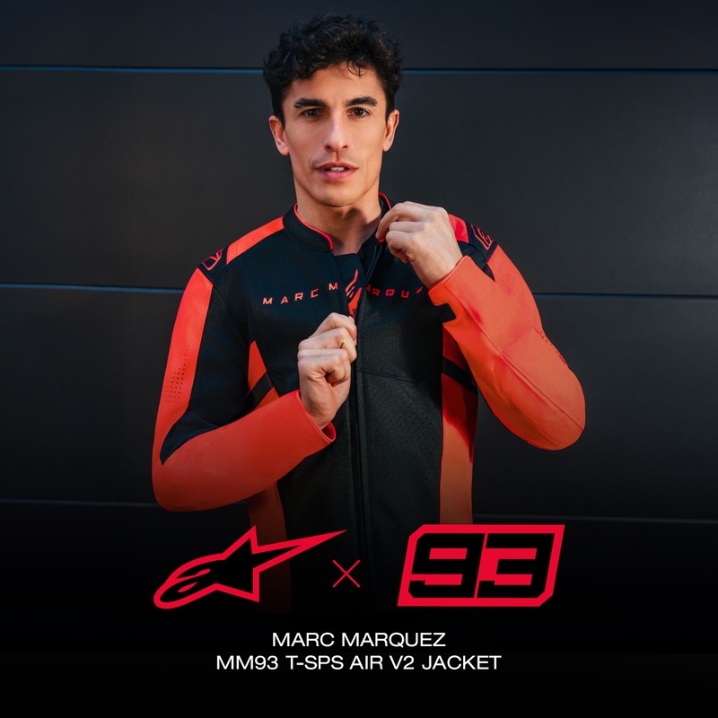 Alpinestars T-SPS Air V2 MM93 moottoripyörätakki, fluo-mallisto, puna-musta