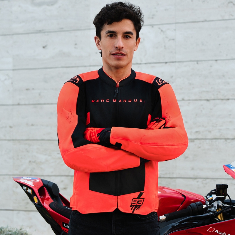 Alpinestars T-SPS Air V2 MM93 moottoripyörätakki, fluo-mallisto, puna-musta