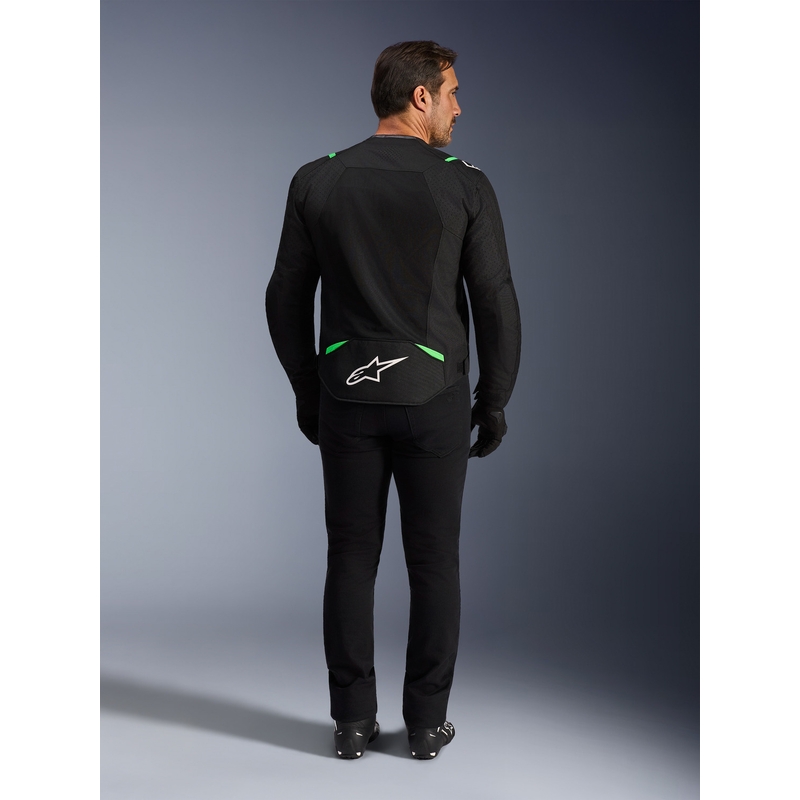 Alpinestars T-SPS Air V2 moottoripyörätakki musta-fluovihreä
