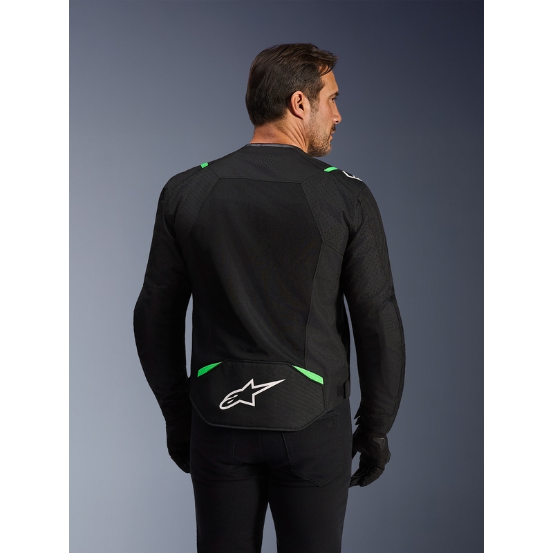 Alpinestars T-SPS Air V2 moottoripyörätakki musta-fluovihreä