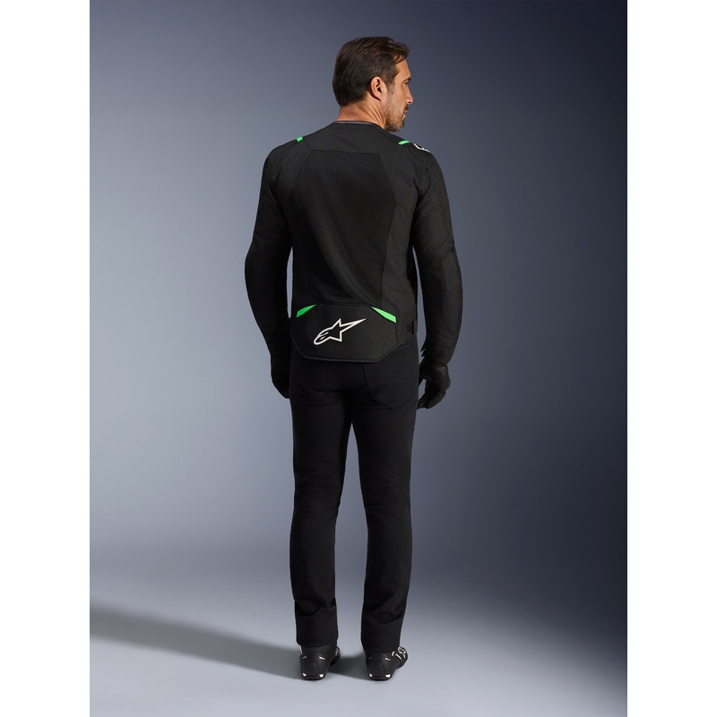 Alpinestars T-SPS Air V2 moottoripyörätakki musta-fluovihreä
