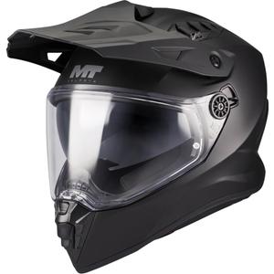Enduro-moottoripyöräkypärä MT Track SV Pure A1 mattamusta - II. laatu