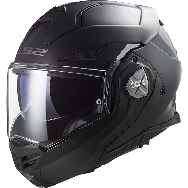 Avattava moottoripyöräkypärä LS2 FF901 Advant X Solid mattamusta - II. laatu