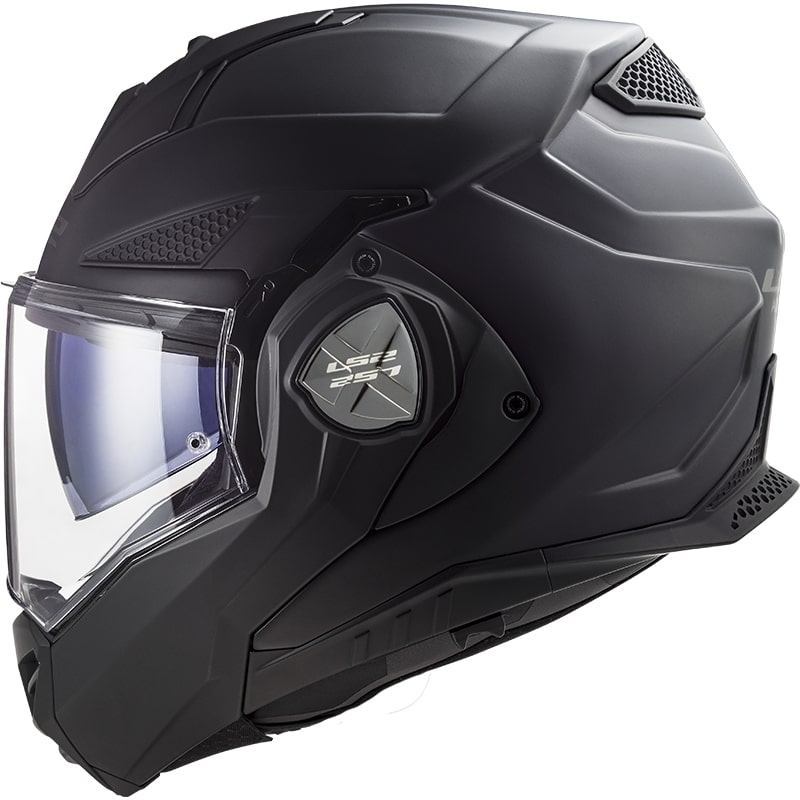 Avattava moottoripyöräkypärä LS2 FF901 Advant X Solid mattamusta - II. laatu