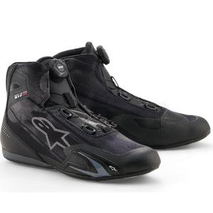 Alpinestars Celer Hengittävä Moottoripyörä Saappaat Musta-Tummanharmaa