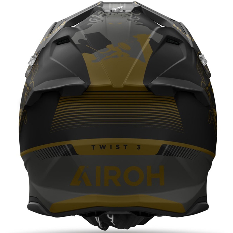 Motocross-kypärä Airoh Twist 3 Titan matta