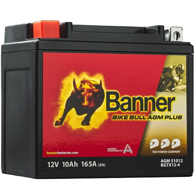 AGM-akku Banner Bike Bull AGM PLUS AGM PLUS 510 12 / BGTX12-4 - GTX12-4