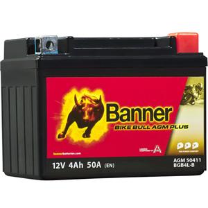 AGM-akku Banner Bike Bull AGM PLUS 504 11 / BGB4L-B - GB4L-B