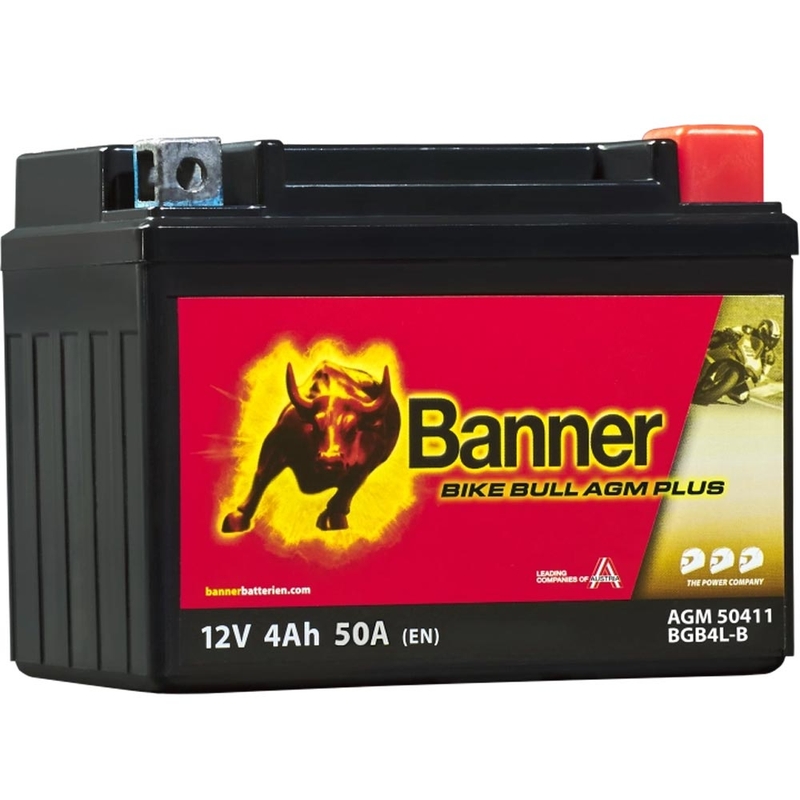 AGM-akku Banner Bike Bull AGM PLUS 504 11 / BGB4L-B - GB4L-B