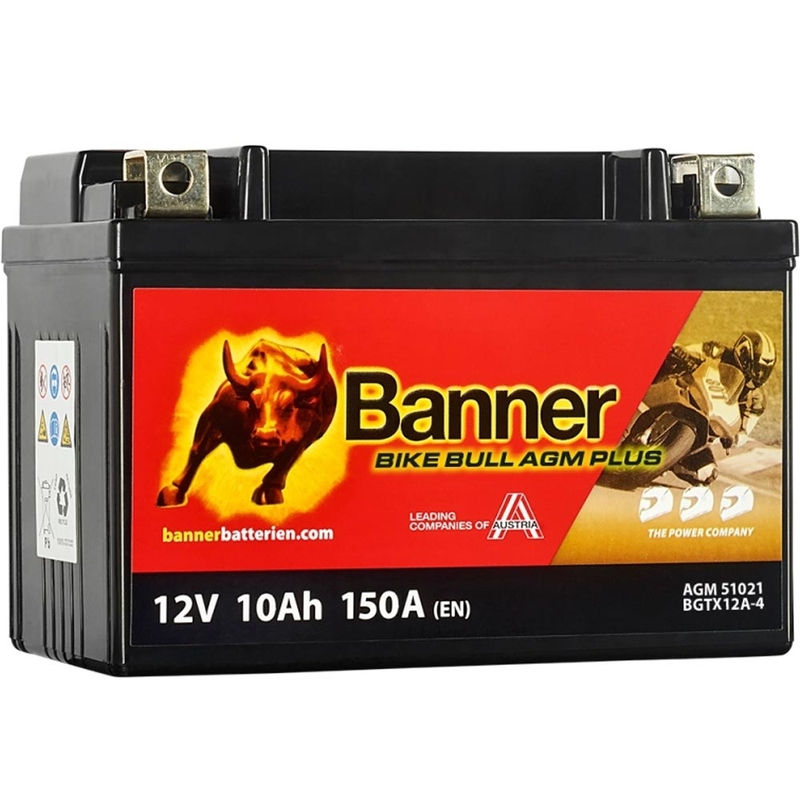 AGM-akku Banner Bike Bull AGM PLUS AGM PLUS 510 21 / BGTX12A-4 - GTX12A-4